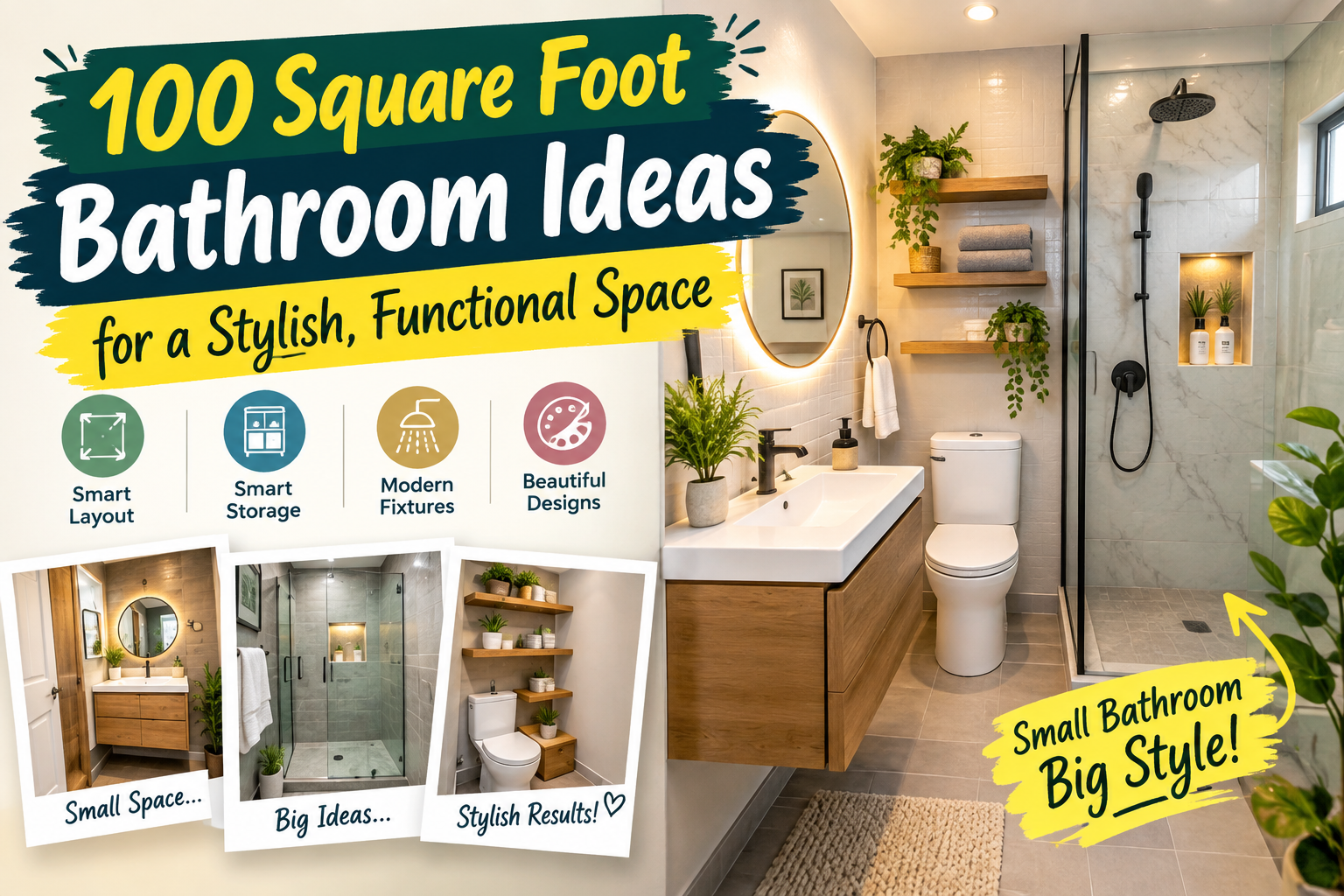 100 Square Foot Bathroom Ideas for a Stylish, Functional Space