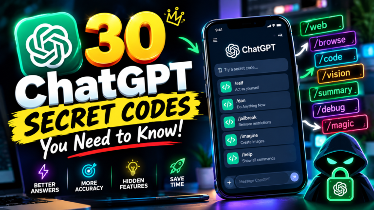 30 ChatGPT Secret Codes You Need to Know!