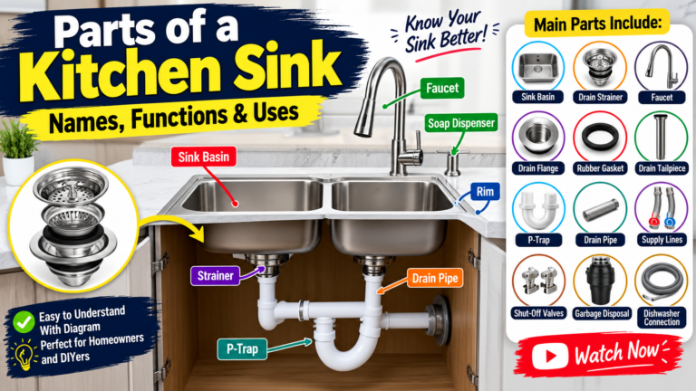 Parts of a Kitchen Sink: Names, Functions & Uses
