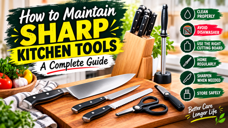 How to Maintain Sharp Kitchen Tools: A Complete Guide